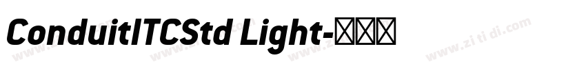 ConduitITCStd Light字体转换
